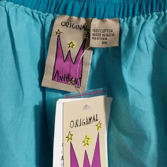 Women's Original Anthony's Torquiose Lined Skirt. Size 3x - Picture 7 of 7